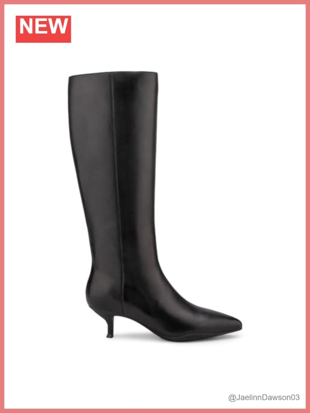 Aerosoles Loano Knee High Equestrian Boots Leather Kitten Heel Zip - Picture 6 of 6
